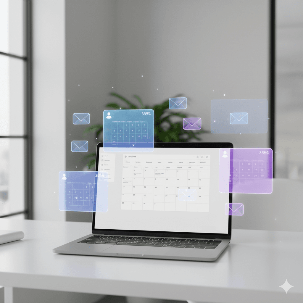 Recruiter overwhelmed by calendar scheduling and email coordination